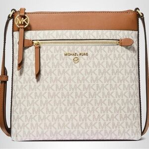 Michael Kors Tan and Cream Crossbody Bag